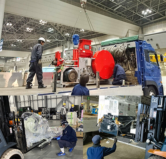 精密機器をはじめ、見本市展示会などのあらゆる出展物に多数の実績がございます。