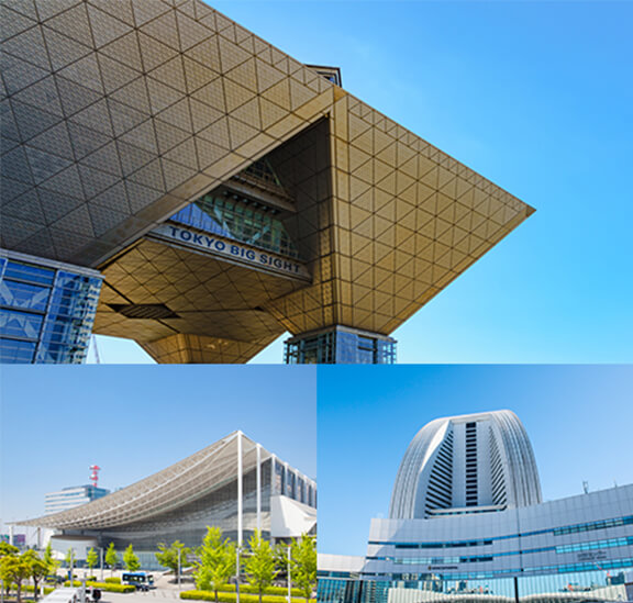 全国各地の主要見本市展示会場への搬入搬出・設置に対応いたします。